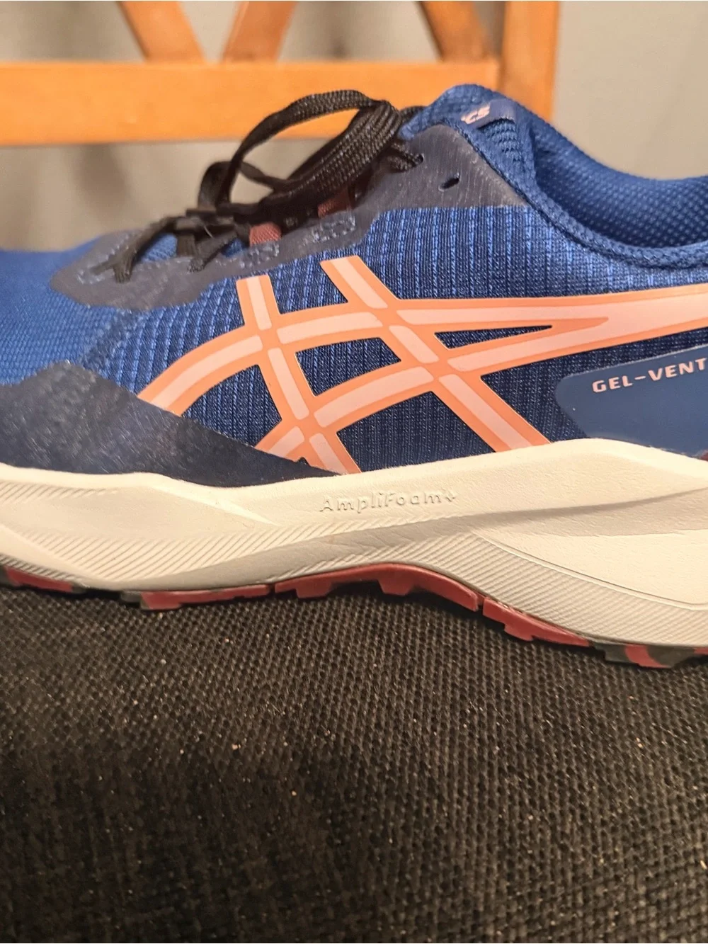 ASICS womens Blue Athletic Running Shoes